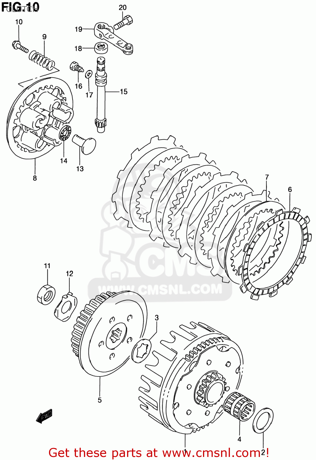 CLUTCH RM80 2000 (Y) USA (E03)