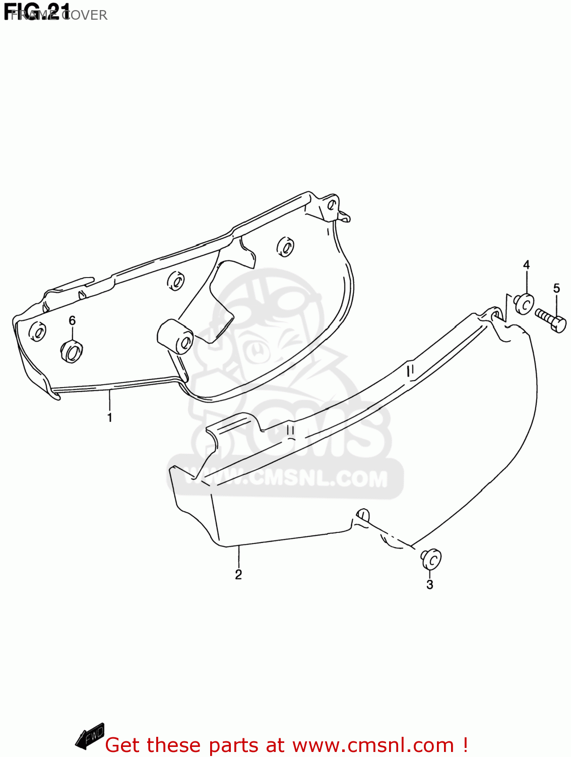 FRAME COVER RM80 2000 (Y) USA (E03)