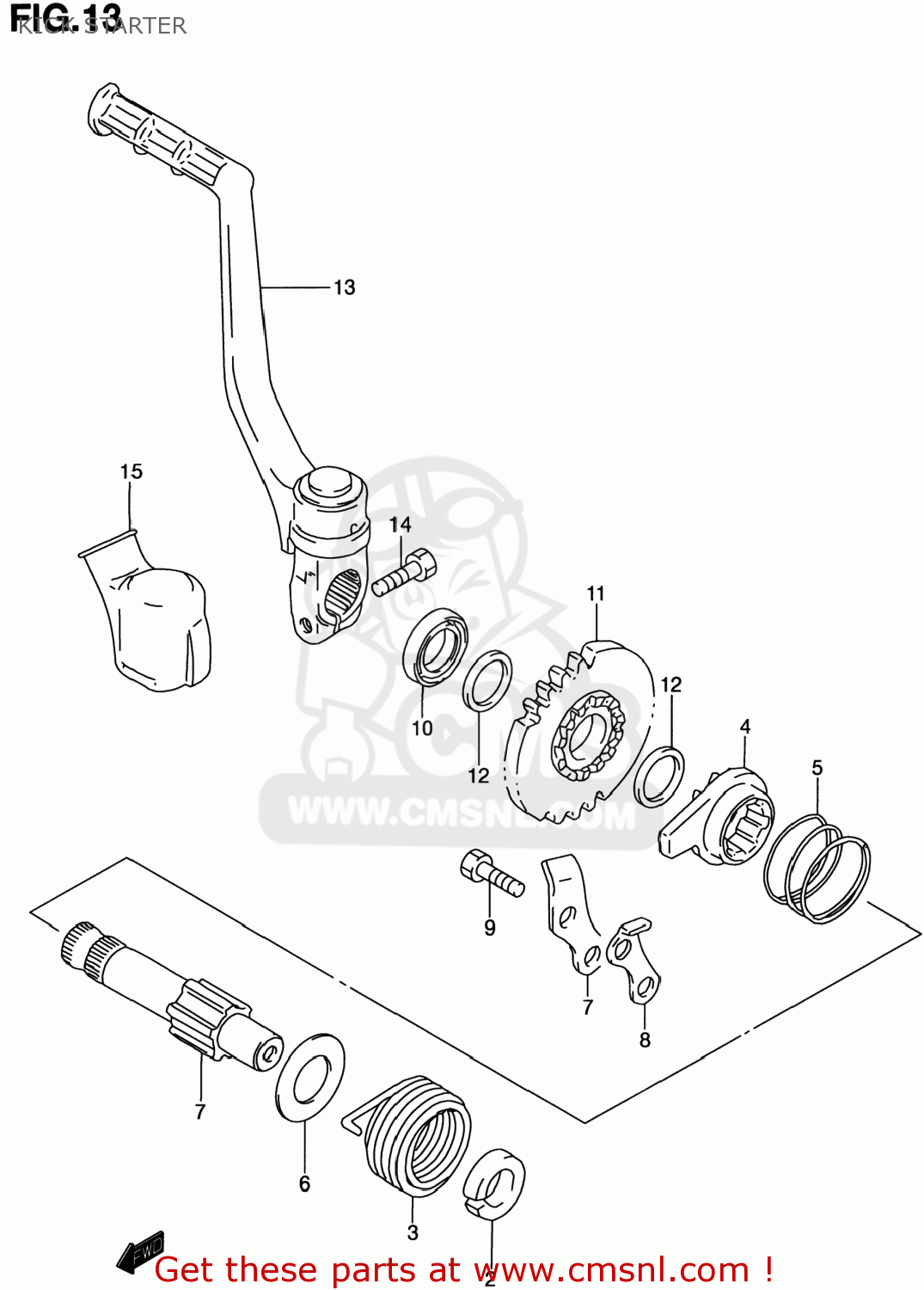 KICK STARTER RM80 2000 (Y) USA (E03)