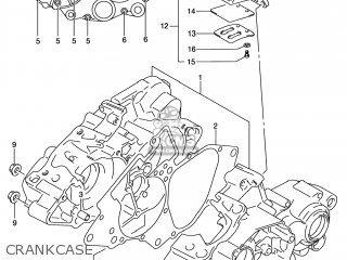 CRANKCASE - RM80 2000 (Y) USA (E03)