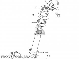FRONT FORK BRACKET - RM80 2000 (Y) USA (E03)