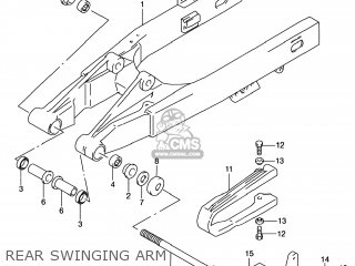 REAR SWINGING ARM - RM80 2000 (Y) USA (E03)