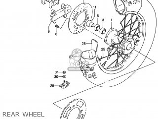 REAR WHEEL - RM80 2000 (Y) USA (E03)