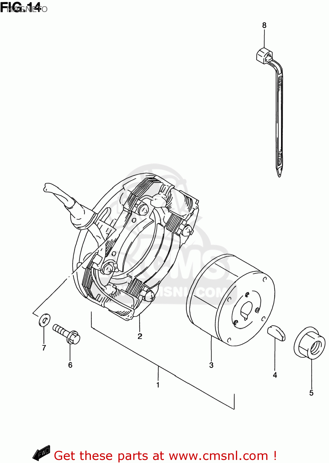 MAGNETO RM80 2001 (K1) USA (E03)