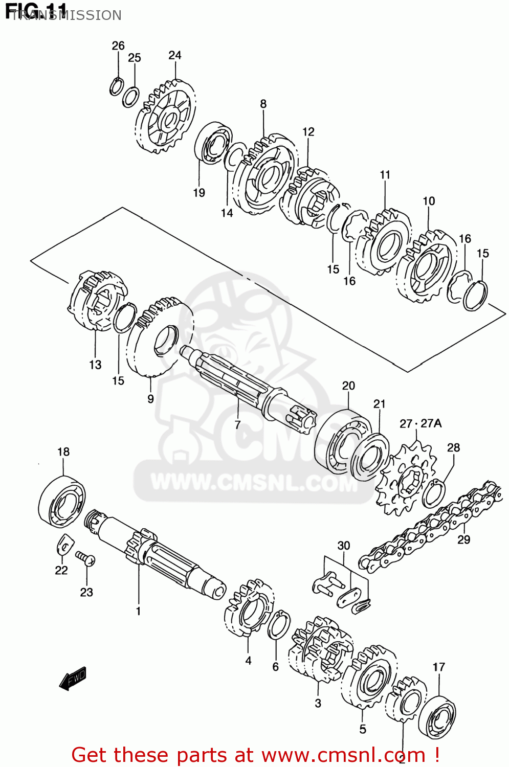 TRANSMISSION RM80 2001 (K1) USA (E03)