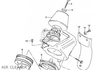 AIR CLEANER - RM80 2001 (K1) USA (E03)