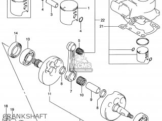 CRANKSHAFT - RM80 2001 (K1) USA (E03)