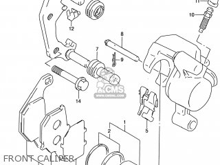 FRONT CALIPER - RM80 2001 (K1) USA (E03)