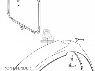 FRONT FENDER - RM80 2001 (K1) USA (E03)