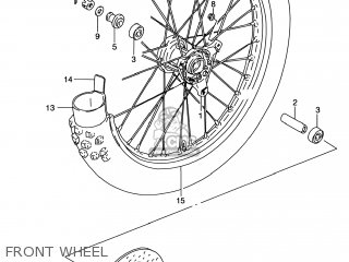 FRONT WHEEL - RM80 2001 (K1) USA (E03)