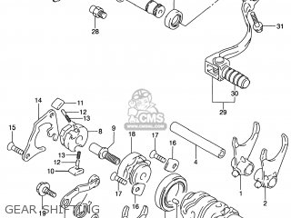 GEAR SHIFTING - RM80 2001 (K1) USA (E03)