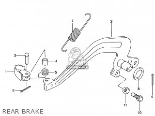 REAR BRAKE - RM80 2001 (K1) USA (E03)