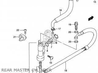 REAR MASTER CYLINDER - RM80 2001 (K1) USA (E03)