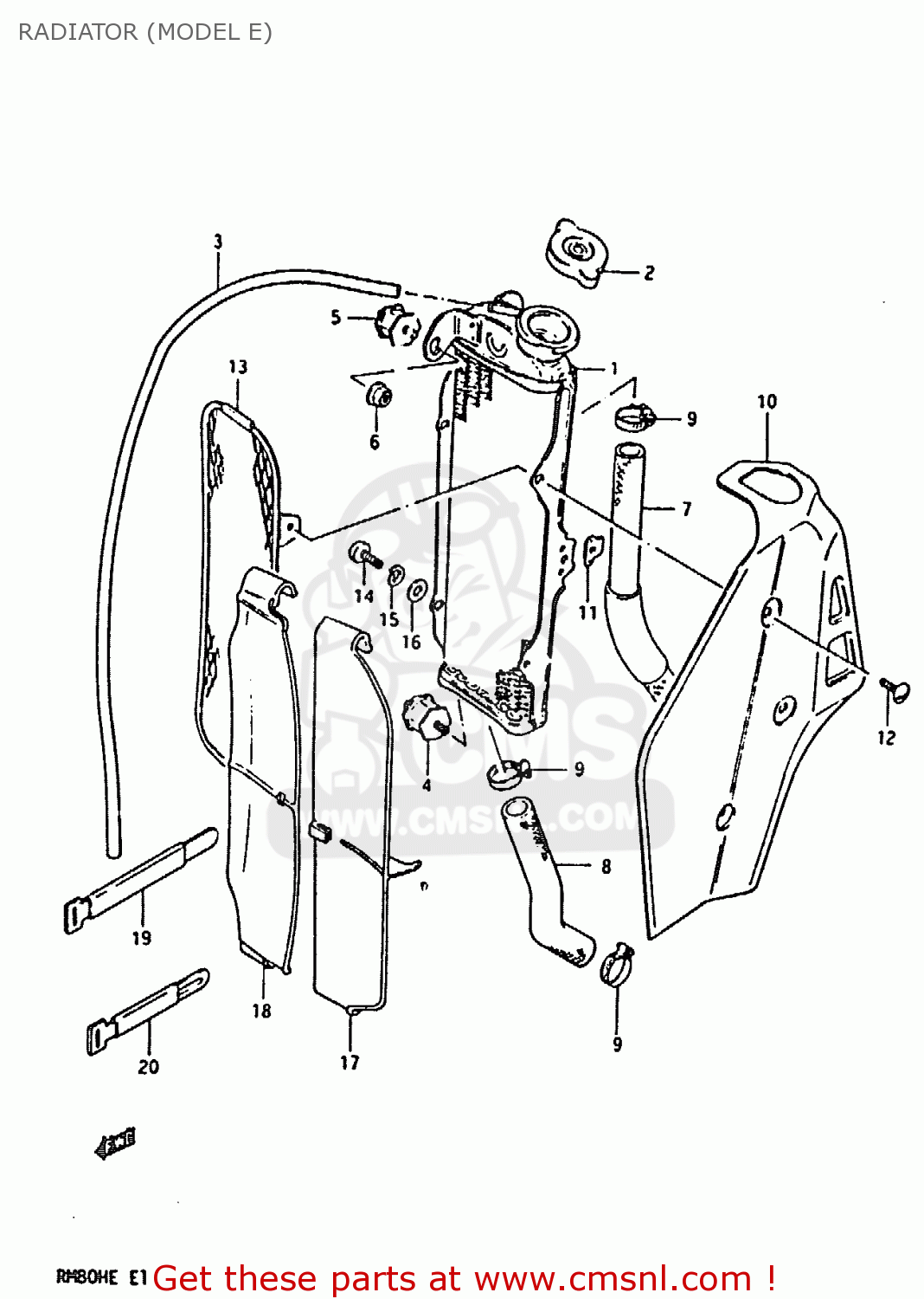 RADIATOR (MODEL E) RM80H 1983 (D)