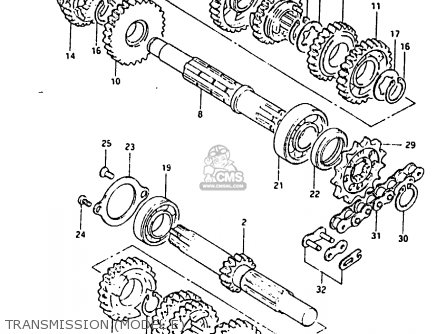 TRANSMISSION (MODEL E) - RM80H 1983 (D)