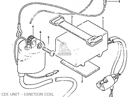 CDI UNIT - IGNITION COIL - RM80H 1983 (D)