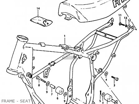 FRAME - SEAT - RM80H 1983 (D)