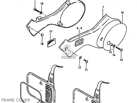 FRAME COVER - RM80H 1983 (D)