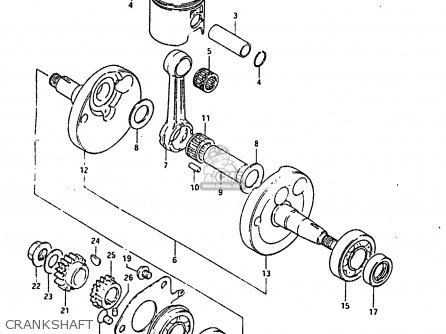 CRANKSHAFT - RM80H 1983 (D)