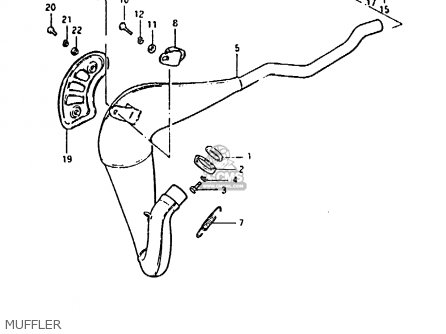 MUFFLER - RM80H 1983 (D)