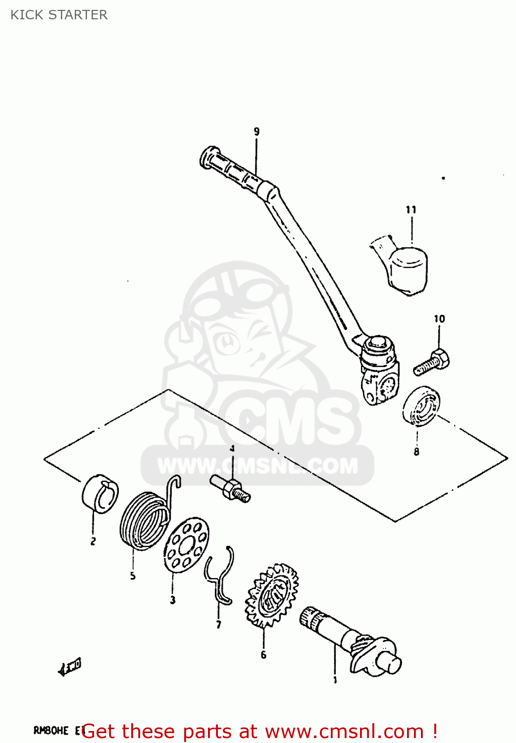 KICK STARTER RM80H 1984 (E)