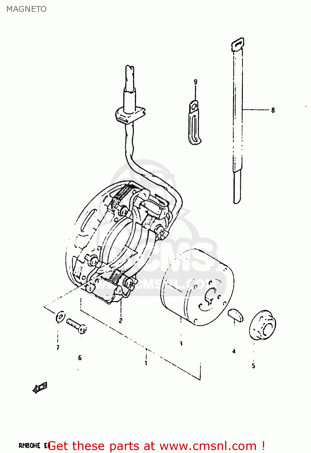 MAGNETO RM80H 1984 (E)