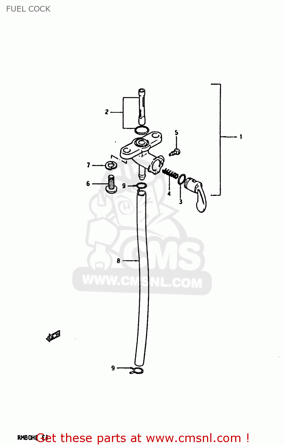 FUEL COCK RM80H 1984 (E)