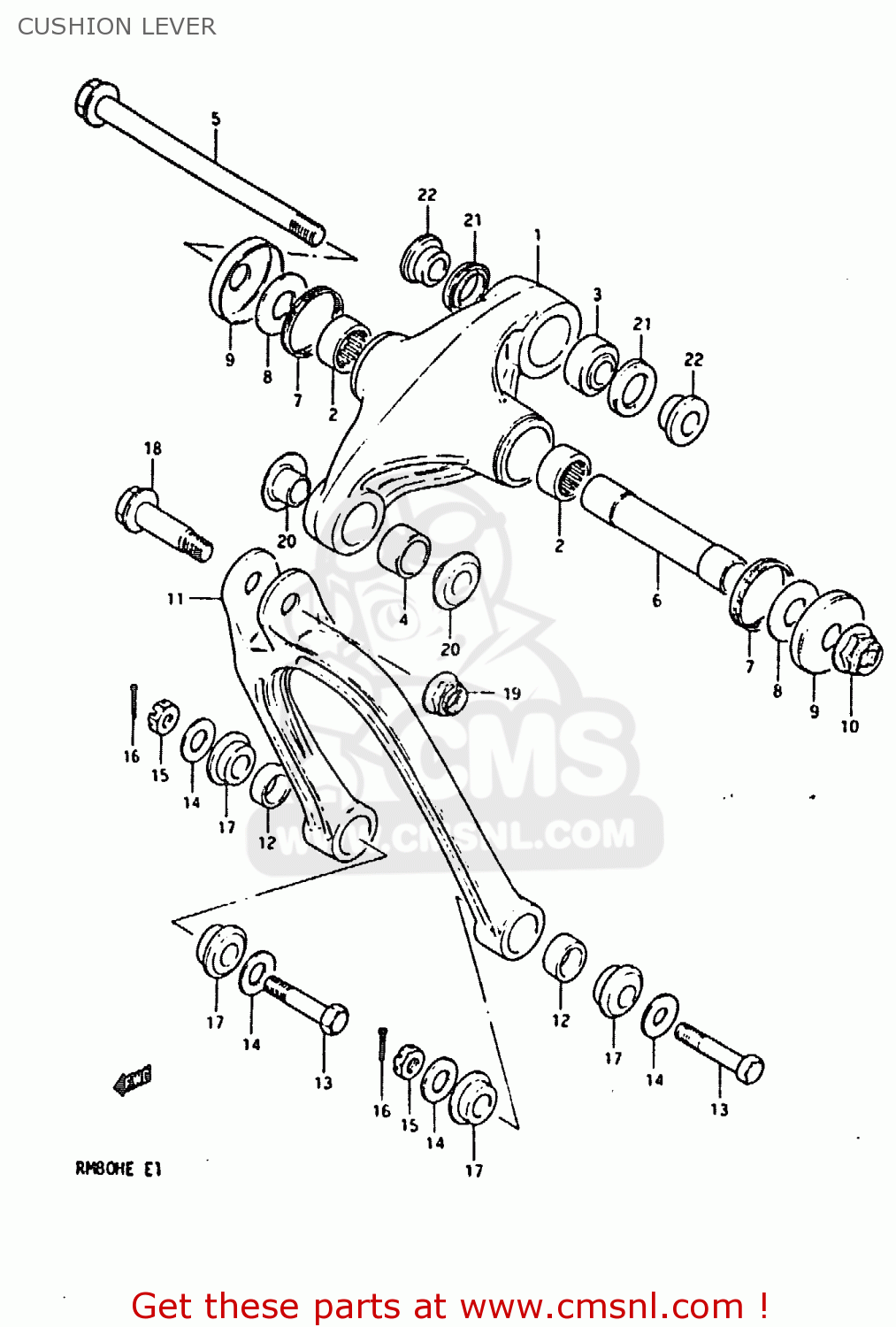 CUSHION LEVER RM80H 1984 (E)