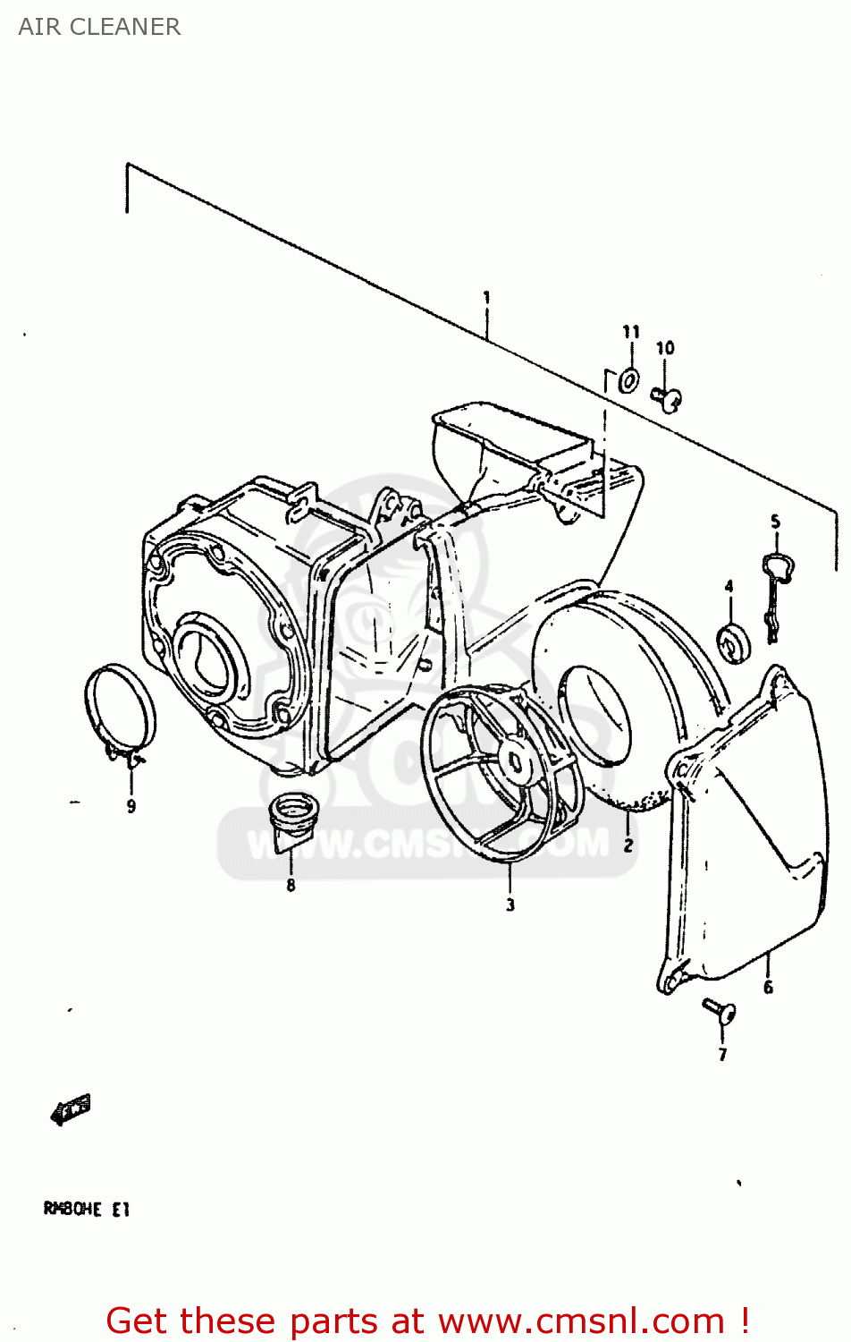 AIR CLEANER RM80H 1984 (E)