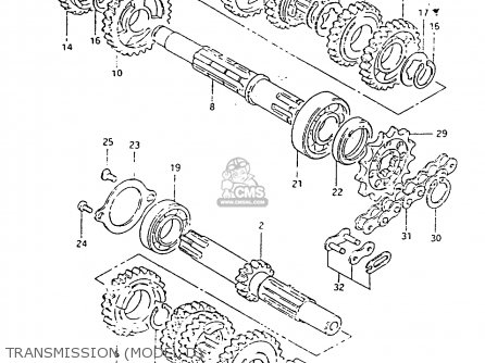 TRANSMISSION (MODEL D) - RM80H 1984 (E)