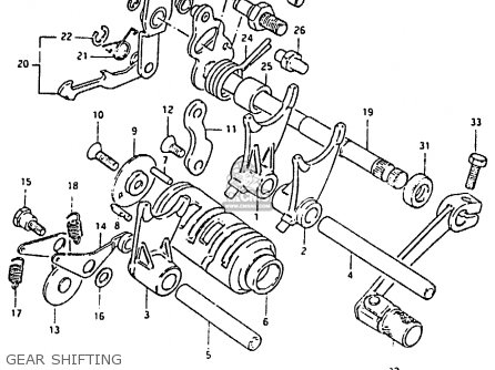 GEAR SHIFTING - RM80H 1984 (E)