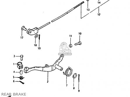 REAR BRAKE - RM80H 1984 (E)
