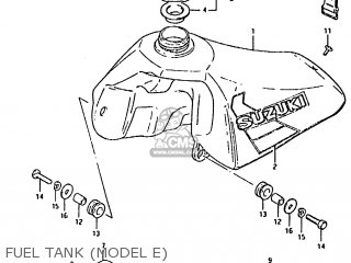 FUEL TANK (MODEL E) - RM80H 1984 (E)