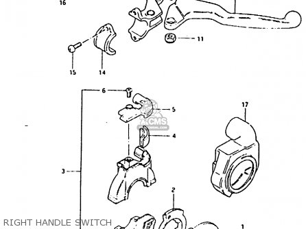 RIGHT HANDLE SWITCH - RM80H 1984 (E)