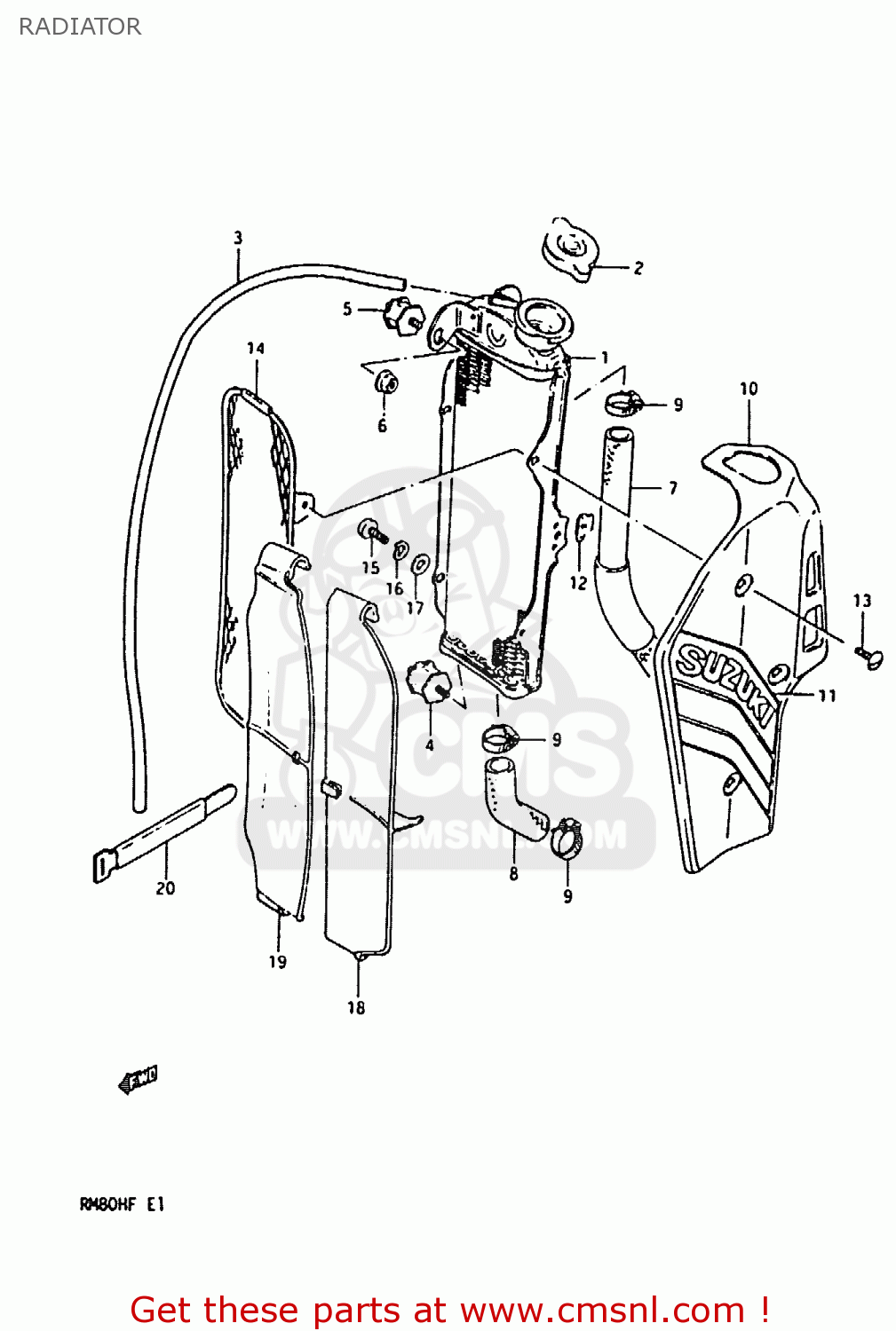 RADIATOR RM80H 1985 (F)