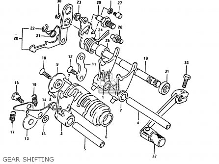 GEAR SHIFTING - RM80H 1985 (F)