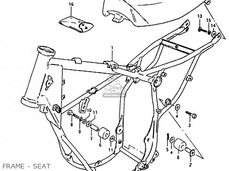 FRAME - SEAT - RM80H 1985 (F)
