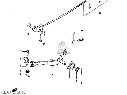 REAR BRAKE - RM80H 1985 (F)