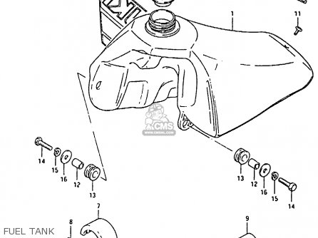 FUEL TANK - RM80H 1985 (F)
