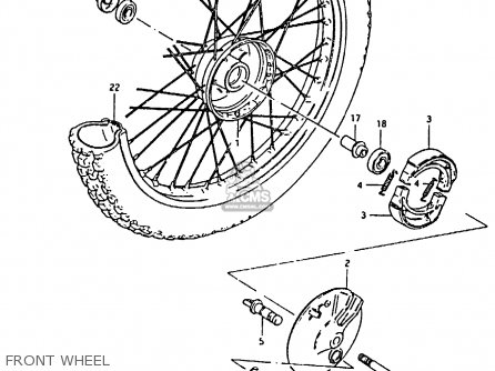 FRONT WHEEL - RM80H 1985 (F)