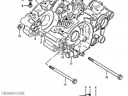 CRANKCASE - RM80H 1985 (F)