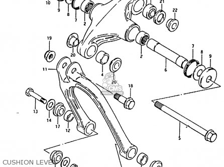 CUSHION LEVER - RM80H 1985 (F)