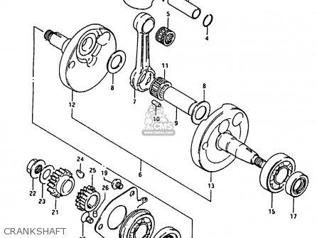 CRANKSHAFT - RM80H 1985 (F)