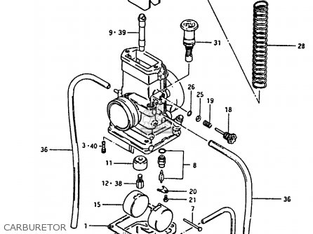 CARBURETOR - RM80H 1985 (F)