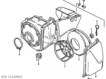 AIR CLEANER - RM80H 1985 (F)
