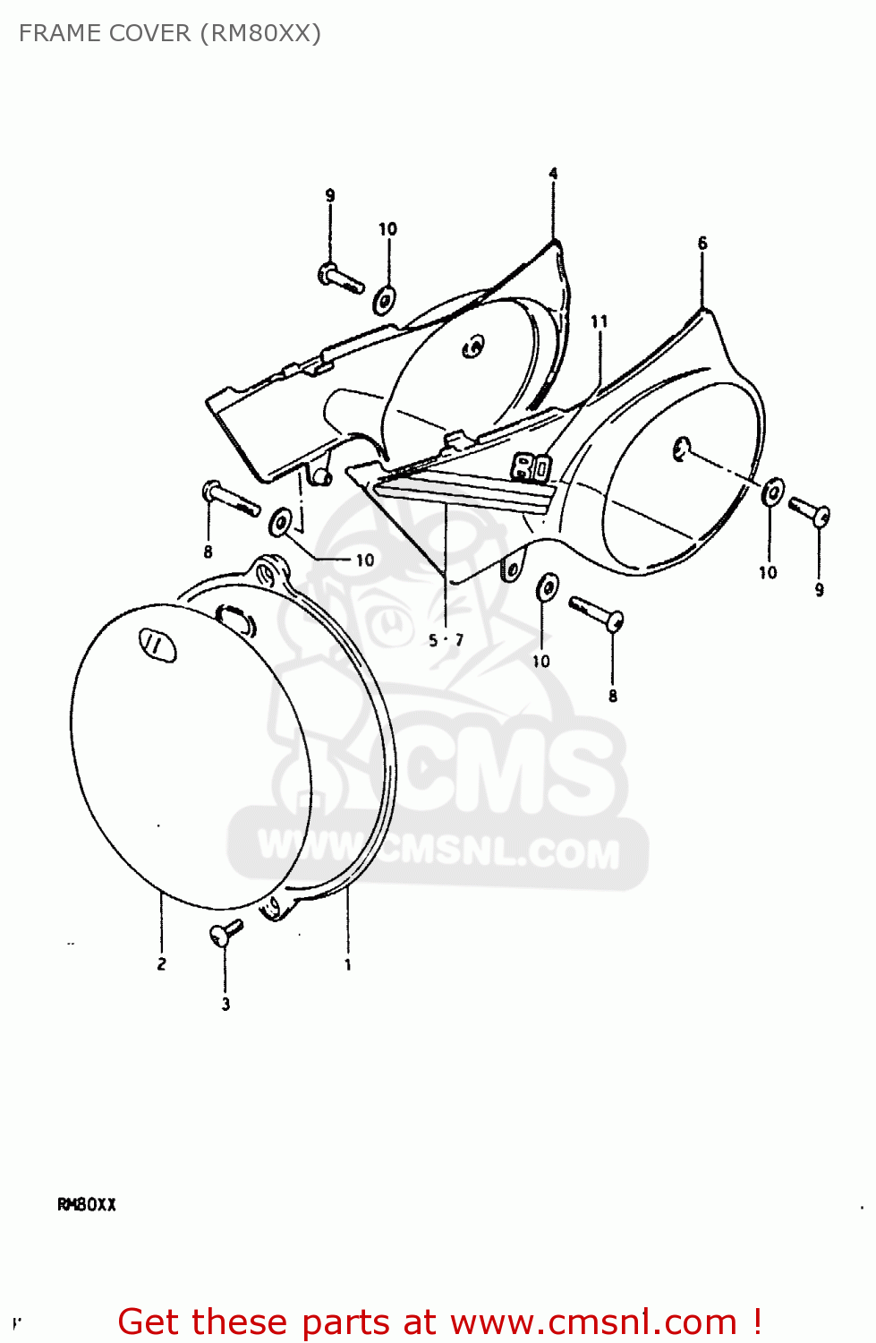 FRAME COVER (RM80XX) RM80X 1980 (T)