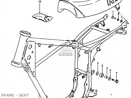 FRAME - SEAT - RM80X 1980 (T)