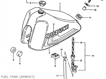 FUEL TANK (RM80XT) - RM80X 1980 (T)