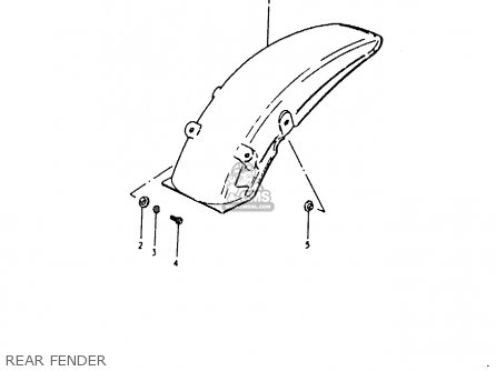 REAR FENDER - RM80X 1980 (T)