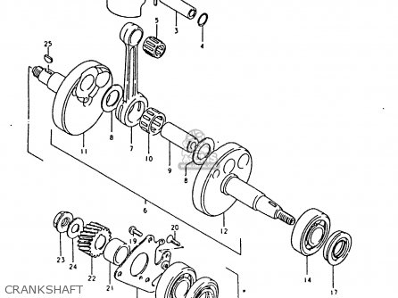 CRANKSHAFT - RM80X 1980 (T)